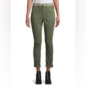 Time and Tru High Rise Skinny Jeans – Size 18 – Olive Green